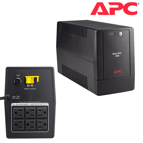 Ups APC BX1000L 1000VA/600Watts Respaldo/Regulador de Picos