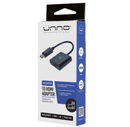 ADAPTADOR UNNO DISPLAY PORT A HDMI AD3004BK (400341)