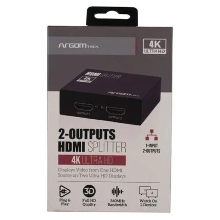 SPLITTER ARGOM 2 OUTPUTS HDMI 4K HD ARG-AV-5110 (175123)