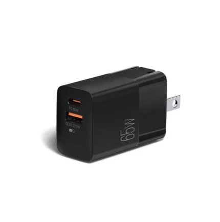 CARGADOR ARGOM DUAL PD FAST WALL CHARGER P7 TYPO C USB 65W ARG-AC-(400135)