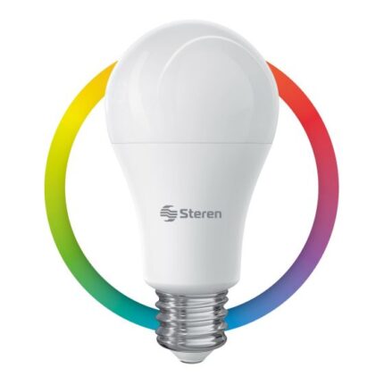 BOMBILLO LED  RGB+W WIFI DE 10W SHOME-120 MULTICOLOR USO CON CELULAR Y ALEXA INTERIOR (240100)