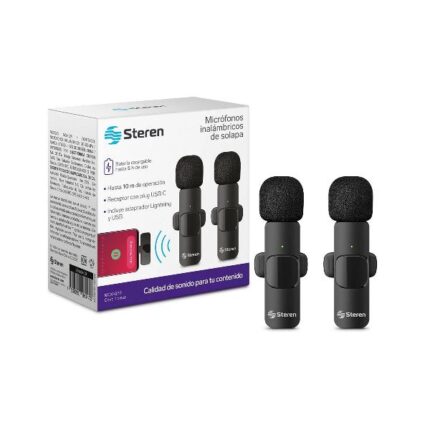 Micrófonos inalámbricos de solapa USB / USB C / Lightning MOV-029 (200151)