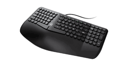 TECLADO ERGONOMICO USB KX KBK-260S KLIP EXTREME (150077)
