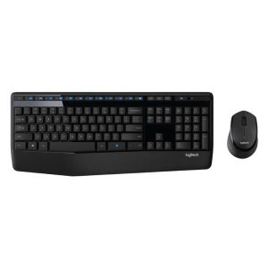 TECLADO Y MOUSE LOGITECH MK345 MEMBRANA INALÁMBRICO 2.4 GHZ CON RECEPTOR USB ESPAÑOL 920-007820 NEGRO