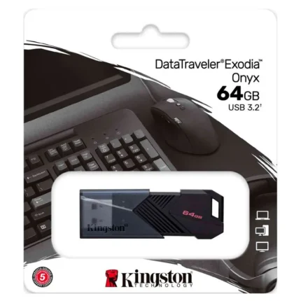LLAVE MAYA 64GB KINSTONG DATA TRAVELER EXODIA ONIX USB 3.2 GEN DTXON/64GB  (300252)
