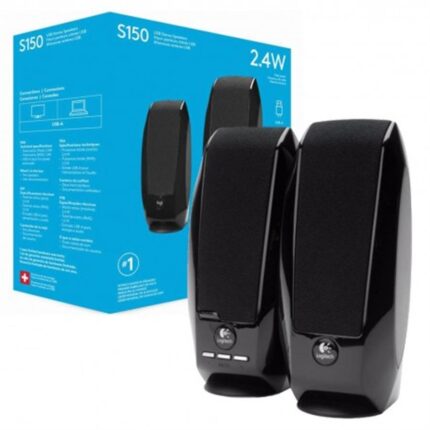 PARLANTE LOGITECH 2.0 STEREO 1.2 W USB BLACK S150 980-001004 (180280)
