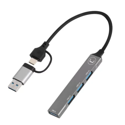 HUB EXTERNO UNNO HB1014SV 4 PUERTOS USB/C/A A USB A (400556)