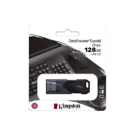LLAVE MAYA 128GB KINSTONG DATA TRAVELER EXODIA ONIX USB 3.2 GEN DTXON/128GB (300251)