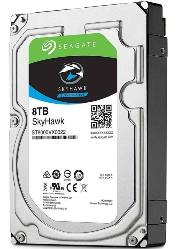 DISCO DURO SEAGATE SkyHawk Surveillance 8TB SATA 256MB 3.5in 7200RPM (100100)