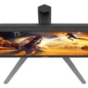 MONITOR 23.8" AOC 24G4 FHD IPS  1920X1080 180 HZ 0.5MS DP HDMI VGA G-SYNC PLANO CON AJUSTE DE ALTURA Y ROTACION NEGRO - miniatura 2