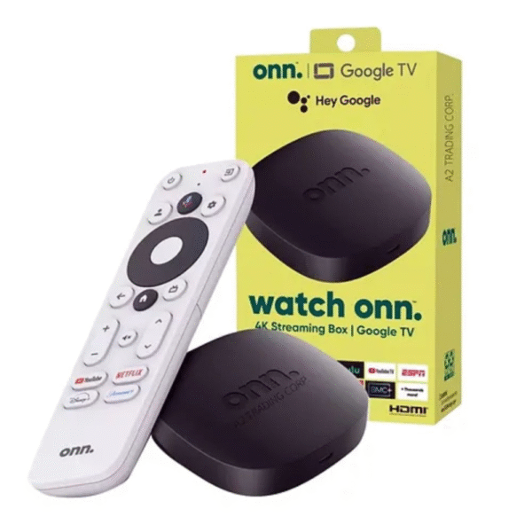 CHROMECAST STREAMING  WATCH ONN Google 4K TV HDMI Bluetooh BLACK  110125667 / 2309A  (300662)