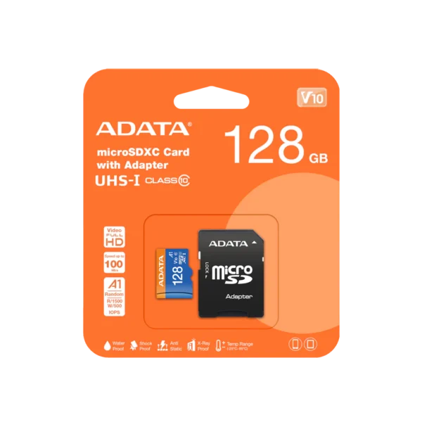 MEMORIA ADATA 128GB UHS-I CLASS 10 V10  100MB/S  (250175)