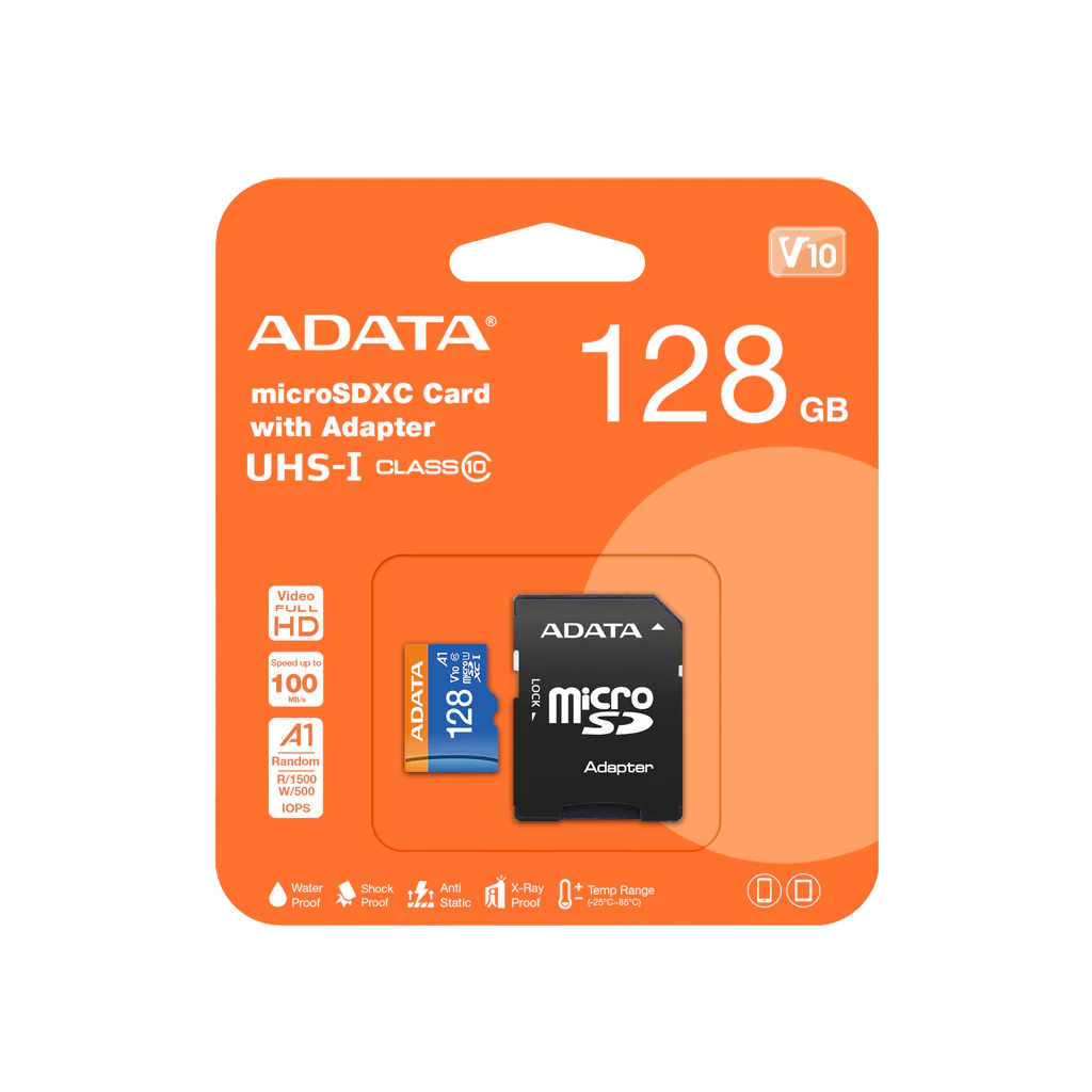 MEMORIA ADATA 128GB UHS-I CLASS 10 V10  100MB/S  (250175)