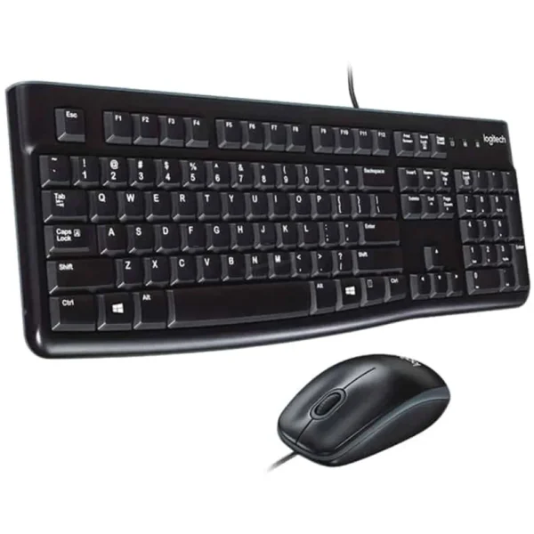 TECLADO/MOUSE USB LOGITECH CORDED MK120 920-002565 BLACK EN INGLÉS (150329)