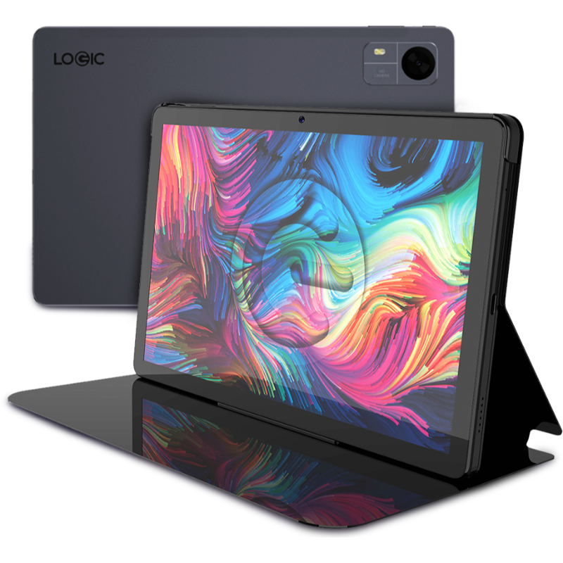 TABLET LOGIC (T10M) WIFI-4G QC 1.80/8GB/64GB/10.1″/NEGRA+ESTUCHE  (140379) - Imagen 2