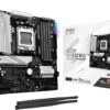 TARJETA MADRE ASROCK B650M PRO X3D WIFI AM5 MICRO ATX DDR5 MB-B650MPX3DW NEGRO / BLANCO - miniatura 1