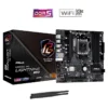 TARJETA MADRE ASROCK B650M PG LIGHTNING WIFI AM5 MICRO-ATX DDR5 MB-B650MPGL W NEGRO