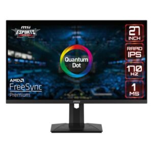 MONITOR 27" MSI G27QPF QD 2560 x1440 170HZ 1MS HDMI DISPLAY PORT USB-C FREESYNC 9S6-3CC29H-027