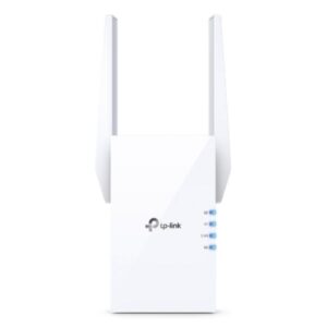 AMPLIFICADOR DE SEÑAL WIFI TP-LINK RE605X CONEXION AX1800 1201 MBPS (5GHZ) + 574 MBPS (2.4GHZ)