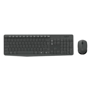 TECLADO Y MOUSE LOGITECH MK235 MEMBRANA INALÁMBRICO 2.4 GHZ ESPAÑOL 920-007901 (150334)