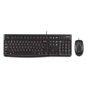 TECLADO Y MOUSE LOGITECH LOGITECH MK120 MEMBRANA ALÁMBRICO USB ESPAÑOL 920-004428 (150257)