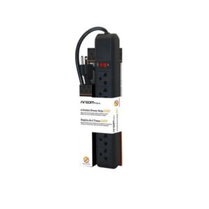 Regleta ARGOM ARG-AC-0252bk CON 6 CONECTORES 110V (400330)