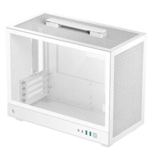 CASE DEEPCOOL CH160 PLUS WH MINI TOWER VENTILADORES 4 DE 120MM CON MALLA Y PANEL FRONTAL Y LATERAL R-CH160-WHNGM0-G