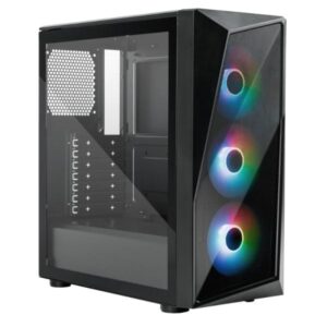 CASE RGB COOLER MASTER CMP520 MID TOWER VENTILADORES 3 DE 120MM CON FUENTE DE PODER MWE BRONZE 650 V3 SPECTRUM V3 CP520-KGNN65-SA0
