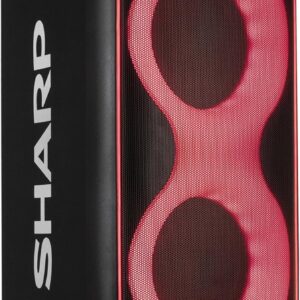 Parlante Sharp PS-935 Bluetooth Portátil para Fiestas con Micrófono, Luces LED y Ruedas