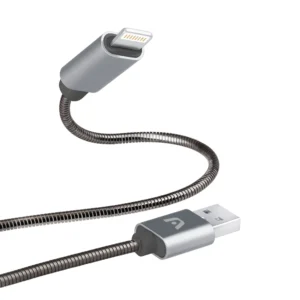 Cable Argom ARG-CB-0027GR Lightning to USB 2.0 - Cuerpo metalico - (400650)