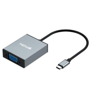 ADAPTADOR NOVA FAA301VC001C USB-C A VGA 0.15CM PLATEADO (400445)
