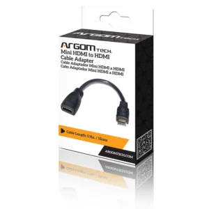 ADAPTADOR ARGOM ARG-CB-0052 Mini HDMI a HDMI M/F-15cm (400737)