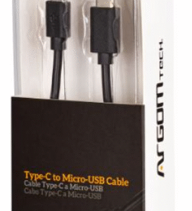 CABLE ARGOM ARG-CB-0065 TIPO C A MICRO USB 1.8 METROS (401017)