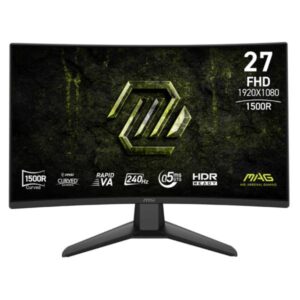 MONITOR GAMING MSI MAG 274CF X24 27" CURVA 1500R 1920X1080 240HZ VA RÁPIDO FREESYNC DISPLAYPORT / HDMI 9S6-3CF51T-004