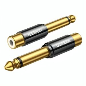 ADAPTADOR UGREEN AV169 635MM MACHO A RCA HEMBRA 80731