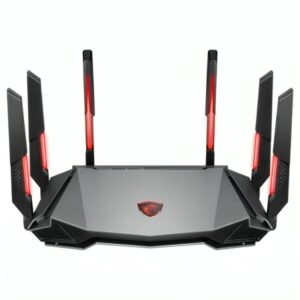 ROUTER GAMING MSI RADIX AXE6600 TRI-BAND WIFI 6E PUERTOS WAN/LAN / LAN / USB 302-8ZD00UU-000 NEGRO