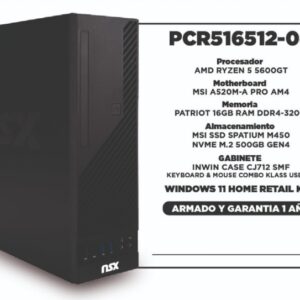 DESKTOP TM MSI A520M-A/R5 5600GT /16GB DDR4 3200 PATRIOT/512 SSD M.2 PATRIOT/ PCR516512-01 (140127)