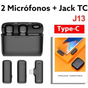 MICRÓFONO SOLAPA J13 2MIC + JACK TC (200270)