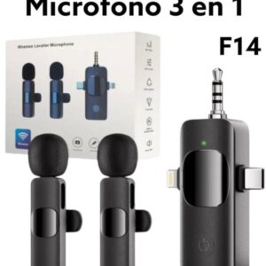 MICRÓFONO SOLAPA F14 3 EN 1 (200271)