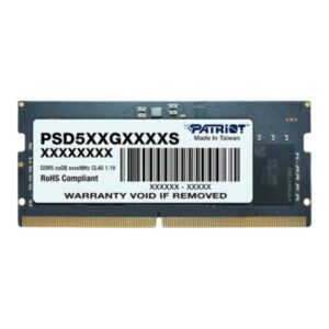 MEMORIA RAM LAPTOP 32GB PATRIOT PSD532G48002S SL DDR5 4800MHZ CL40 1.1V NEGRO