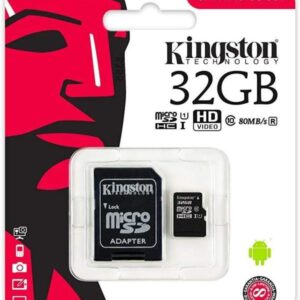 MEMORIA MICRO SDHC 32GB KINGSTON CANVAS SELECT SDCS/32GB CLASE 10 80 MB/S 10 MB/S PARA TELEFONO INTELIGENTE ANDROID Y CÁMARAS