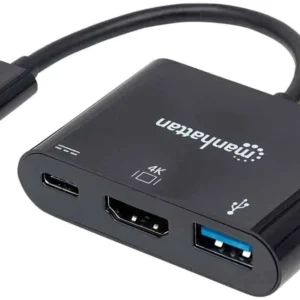 CONVERTIDOR MANHATTAN DOCKING USB-C 4 EN 1 HDMI-USB A /USB C 190428