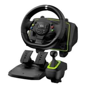 VOLANTE CON PEDALES GENIUS RS2 SPEEDMASTER X2 PARA PC XBOX Y PS NEGRO (180020)