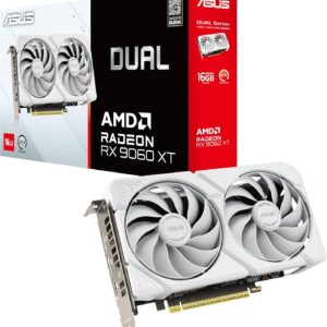 Tarjeta de video Asus Dual RadeonTM RX 9060 XT White Edition 16GB 128-bit GDDR6 PCE Express 5.0 DUAL-RX9060XT-16G-WH ITE