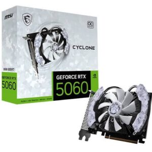 TARJETA DE VIDEO MSI GEFORCE RTX 5060 8G VENTUS 2X OC GDDR7 2535 MHZ 912-V550-012