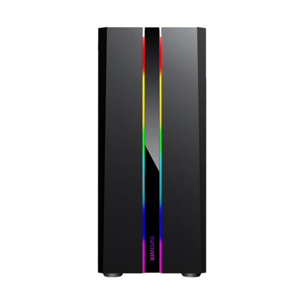 CASE GAMING RGB EAGLE WARRIOR TLALOC CG05RDRA002C L400 MID TOWER 1 VENTILADOR DE 120MM CON VIDRIO LATERAL Y TIRA RGB  (INCLUYE PEQUEÑO CONTROL BOARD NEGRO