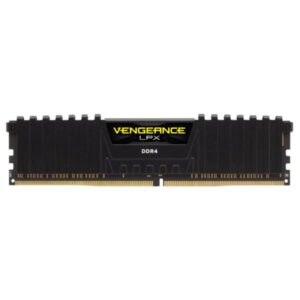 MEMORIA RAM PC 16GB CORSAIR CMK16GX4M1Z3600C18 DDR4 3600 MHZ CL18 1.35 V VENGEANCE LPX. DISIPADOR ALUMINIO. XMP 2.0 DIMM 288 PINES NEGRO
