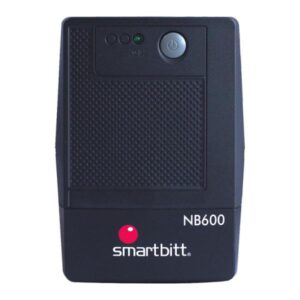 UPS SMARTBITT SBNB600 600VA 300W UPS LINEA INTERACTIVA 120VAC AVR 4 TOMAS NEGRO NEGRO