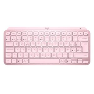 TECLADO LOGITECH MX KEYS MINI MEMBRANA INALÁMBRICO BLUETOOTH ESPAÑOL 920-010478 ROSADO