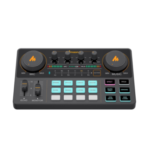 INTERFAZ DE AUDIO MAONO AU-AM200 BLUETOOTH MULTICANAL PODCAST STREAMING NEGRO